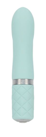 Розкішний вібратор PILLOW TALK - Flirty Teal з кристалом Swarovski, гнучка головка