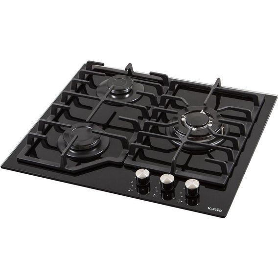 Варочная газовая панель Ventolux HSF630-T3G CESTB (BK) три конфорки | Зображення 3