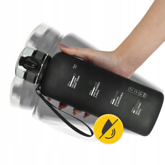 Пляшка для води спортивна 4FIZJO 1000 мл Black (P-5905973403788) | Зображення 4