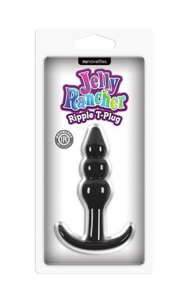 Плаг JELLY RANCHER T-PLUG RIPPLE, BLACK, Черный | Зображення 1