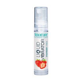 Рідкий вібратор - Amoreane Strawberry, 10 мл