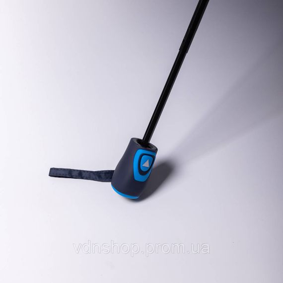 Парасолька напівавтомат з принтом міцна з поліестеру діаметр 97 см Синій HP-23-2BL | Зображення 2