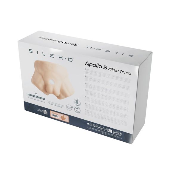 Півторс з фалоімітатором на присосці SilexD Apollo S Male Torso Caramel | Зображення 6