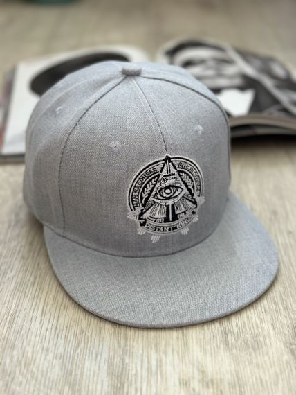Кепка снепбек  (Snapback)  Уаджет око Гора Чорний 56-61р (9082) | Зображення 3
