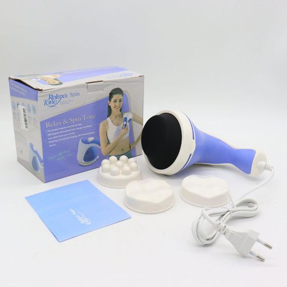 Масажер для тіла Relax&Tone з насадками / Антицелюлітний вібромасажер / Ручний масажер для тіла, рук та ніг | Зображення 7