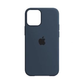 Чохол накладка Silicone Case Full для iPhone 12 Mini- grey dark blue