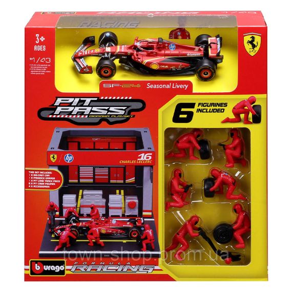 Игровой набор - Pit Pass Ferrari SF-24 (1:43)