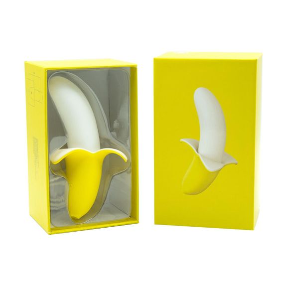 Вібратор-банан Banana Bliss Mini Silicone Vibrator, вагінально-кліторальна стимуляція, 10 режимів Sex Aura | Зображення 4