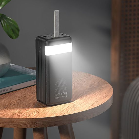 Портативное ЗУ Power Bank Hoco J86B Electric 22.5W+PD20W 60000 mAh Черный | Зображення 4