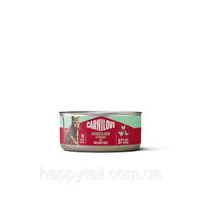 Вологий корм для котів Carnilove Cat Chicken, Duck & Pheasant з куркою, качкою та фазаном паштет 100 г