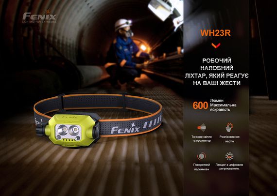 Ліхтар налобний Fenix WH23R з безконтактним датчиком | Зображення 4