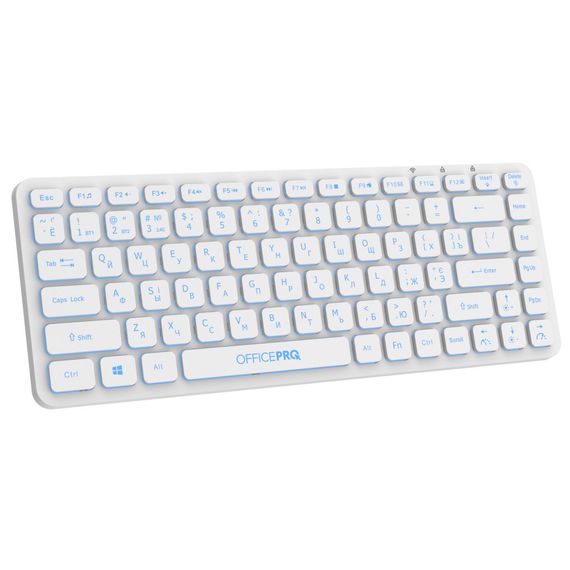 Клавіатура OfficePro SK790W Wireless/Bluetooth White (SK790W) | Зображення 5