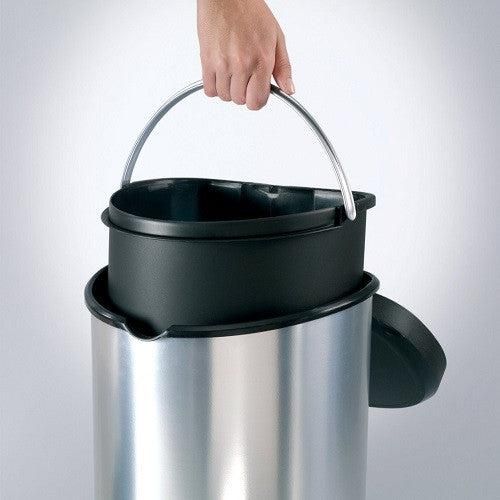 Контейнер для мусора с педалью Curver (Курвер) Deco bin 15 л (02120) Серебристый | Зображення 7