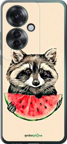 Чохол на Oppo Reno11 F Єнотик з кавуном "4605u-3671-2448"