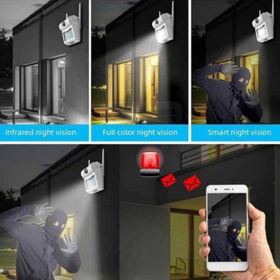 Камера видеонаблюдения UKC CAMERA D2 WIFI IP 2.0mp уличная с Led прожектором | Зображення 6