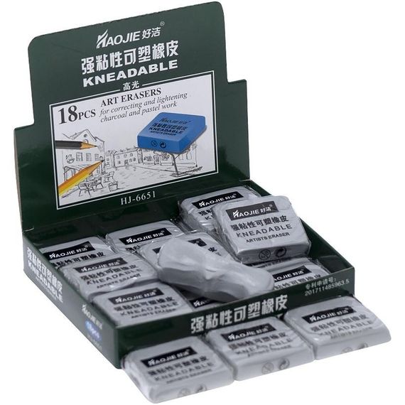 Ластик для художніх робіт "Kлячка" HJ-6651 сірий