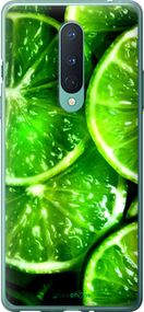 Чохол на OnePlus 8 Зелені часточки лимона "852u-1902-2448"