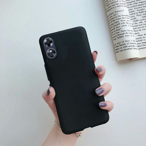 Чохол Candy Silicone для Oppo A17 / A17K колір Чорний