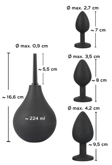 Набір анальних пробок - Black Velvets Anal Kit Sex Aura | Зображення 7