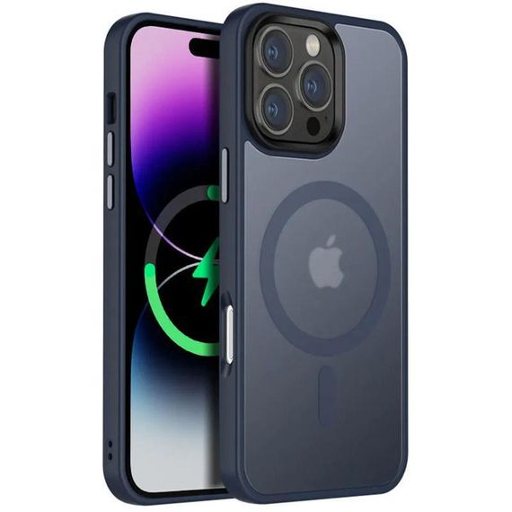 Чехол Ummi Colorful with MagSafe для Apple iPhone 16 Pro (6.3") Синий / Navy Blue