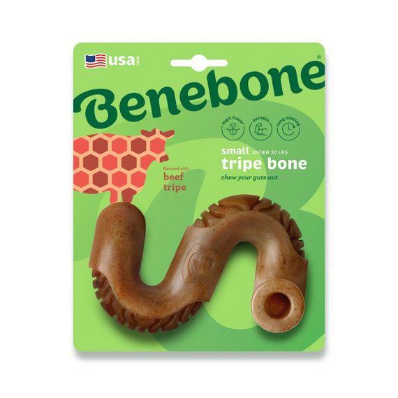 Іграшка для собак зі смаком яловичини Benebone Tripe Bone Beef, 11.5 см