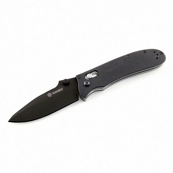 Ніж Ganzo G704 Black: Чорне лезо, 440C, G10, Axis | Зображення 2