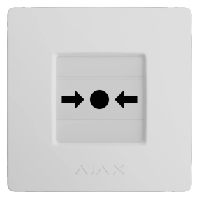 Ajax Manual Call Point (White) (8EU) ASP ручний бездротовий Сповіщувач