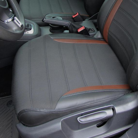 Чохли на сидіння з екошкіри та автотканини Renault Megane III (Z0) 2008-2014 EMC-Elegant | Зображення 2