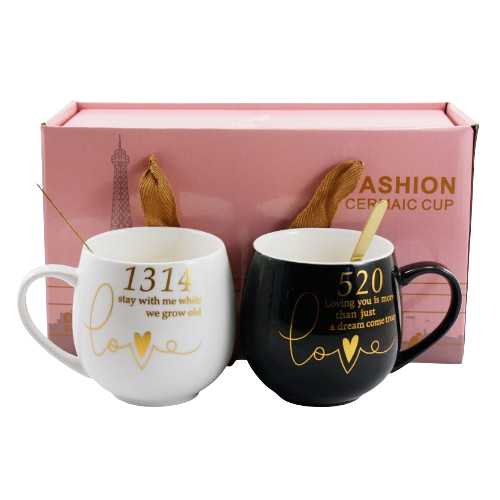 Набір чашок 2 предмети 350мл (подарункова уп) порцеляна 216GB Оптима