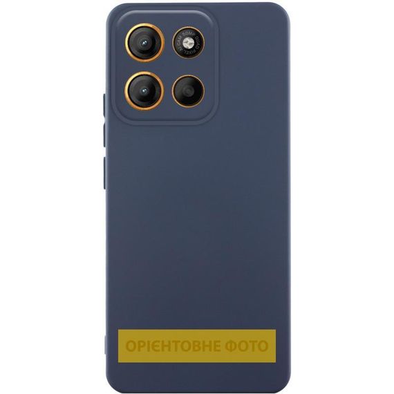 Чохол Silicone Cover Ummi Lakshmi Full Camera (AA) для Motorola Moto G86 5G Синій / Midnight Blue
