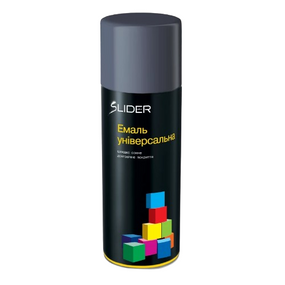 Емаль універсальна 400мл 7016 сірий антрацит мат аерозоль SLIDER