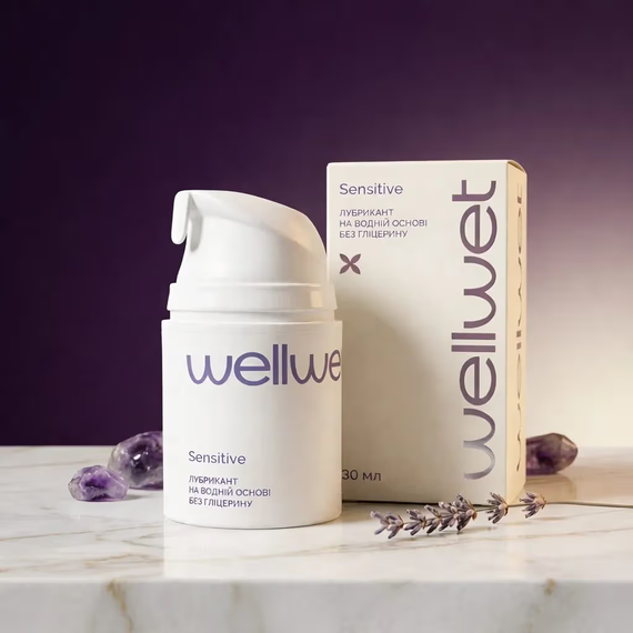 Лубрикант на водной основе WellWet Sensitive, без глицерина, 30 мл Sex Aura | Зображення 3