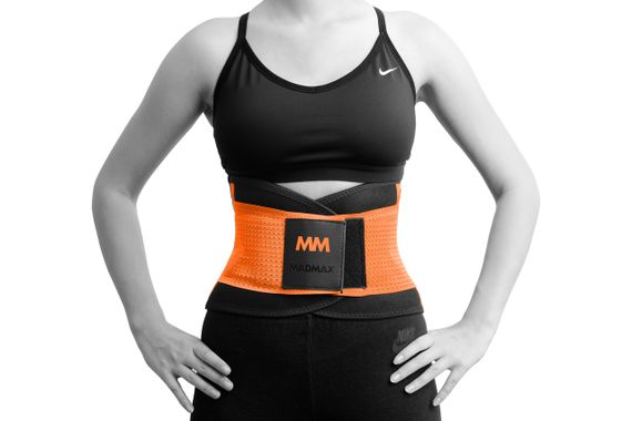 Пояс компресійний MadMax MFA-277 Slimming belt Black/neon orange S | Зображення 1