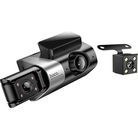 Відеореєстратор Hoco DI64 3-inch screen display driving recorder (720P) Black | Зображення 3