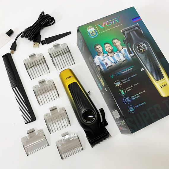 Акумуляторна машинка для стрижки VGR V-196 GOLD | Зображення 3
