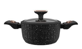 Каструля Bollire Sicilia BR-1502, 2.5 л, 20 см, алюмінієва з кришкою та антипригарним покриттям