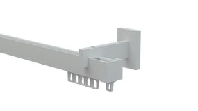 Карнизы для штор стеновой Арин Квадро одинарный Белый 375 см.