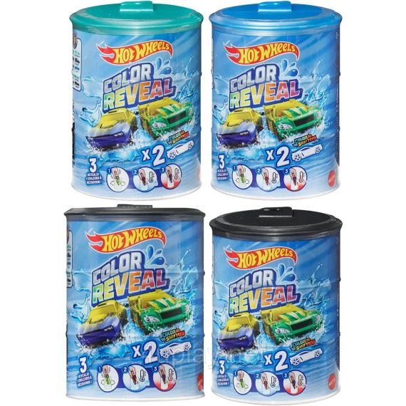 Набор из 2 машинок Хот Вилс, меняющих цвет, сезон 2025 Hot Wheels Color Reveal 2 Pack of 1:64 Vehicles | Зображення 1