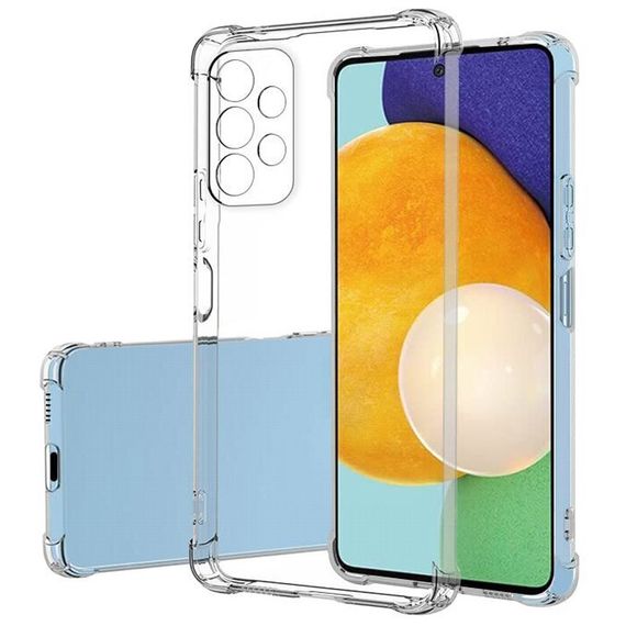 TPU чохол GETMAN Ease logo посилені кути Full Camera для Samsung Galaxy A52 4G / A52 5G / A52s Безбарвний (прозорий) | Зображення 1