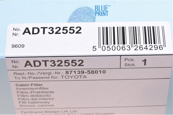 Фільтр салону Toyota Camry 17- Corolla 18- Rav 4 18- ADT32552 | Зображення 3