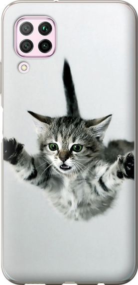 Чехол на Huawei P40 Lite Летящий котёнок "2322u-1887-17620"