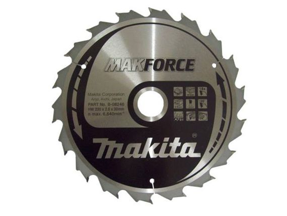 Диск пильный по дереву 230х30 мм 40T Makita Makforce B-08517