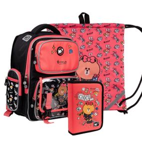 Шкільний рюкзак з пеналом та сумкою для взуття YES S-101 Collection Line Friends 559787 3 предмети