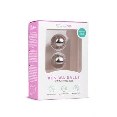 Вагінальні кульки Easytoys, металеві, сріблясті, 1.9 см sexstyle | Зображення 1