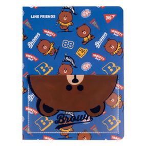 Папка на 20 файлів A4 YES Line Friends Brown 492109