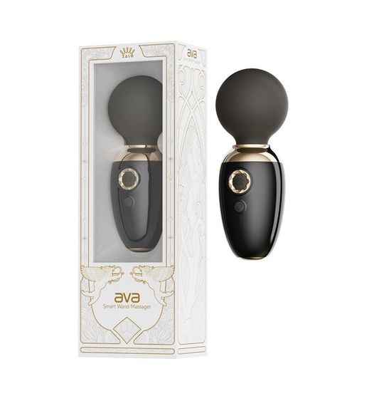 Смарт-вібромасажер Zalo – AVA Obsidian Black, 8 режимів, підігрів, дуже потужний та компактний | Зображення 4