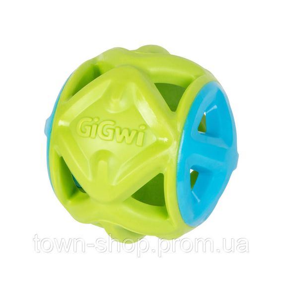 Игрушка для собак Мяч GiGwi Basic EDGE, салатовый, резина, 9 см