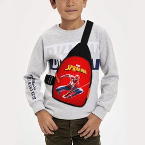 Сумка через плече дитяча Людина-павук 29х17 см сумка слінг для хлопчика (02260)