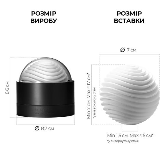 Мастурбатор Tenga Geo Aqua, новий матеріал, ніжні хвилі, новий ступінь розвитку Tenga Egg | Зображення 1