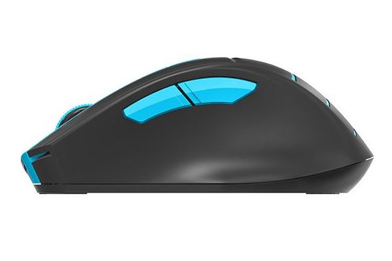 Миша бездротова A4Tech Fstyler FG30 (Blue),  USB, колір чорний+блакитний | Зображення 4